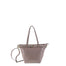 Borsa a Spalla in Vera Pelle Taupe Pierre Cardin