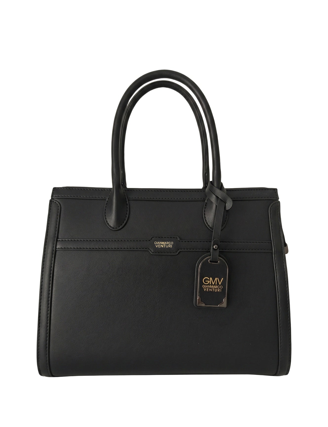 Borsa a mano in Pelle Vegana Nero GianMarco Venturi