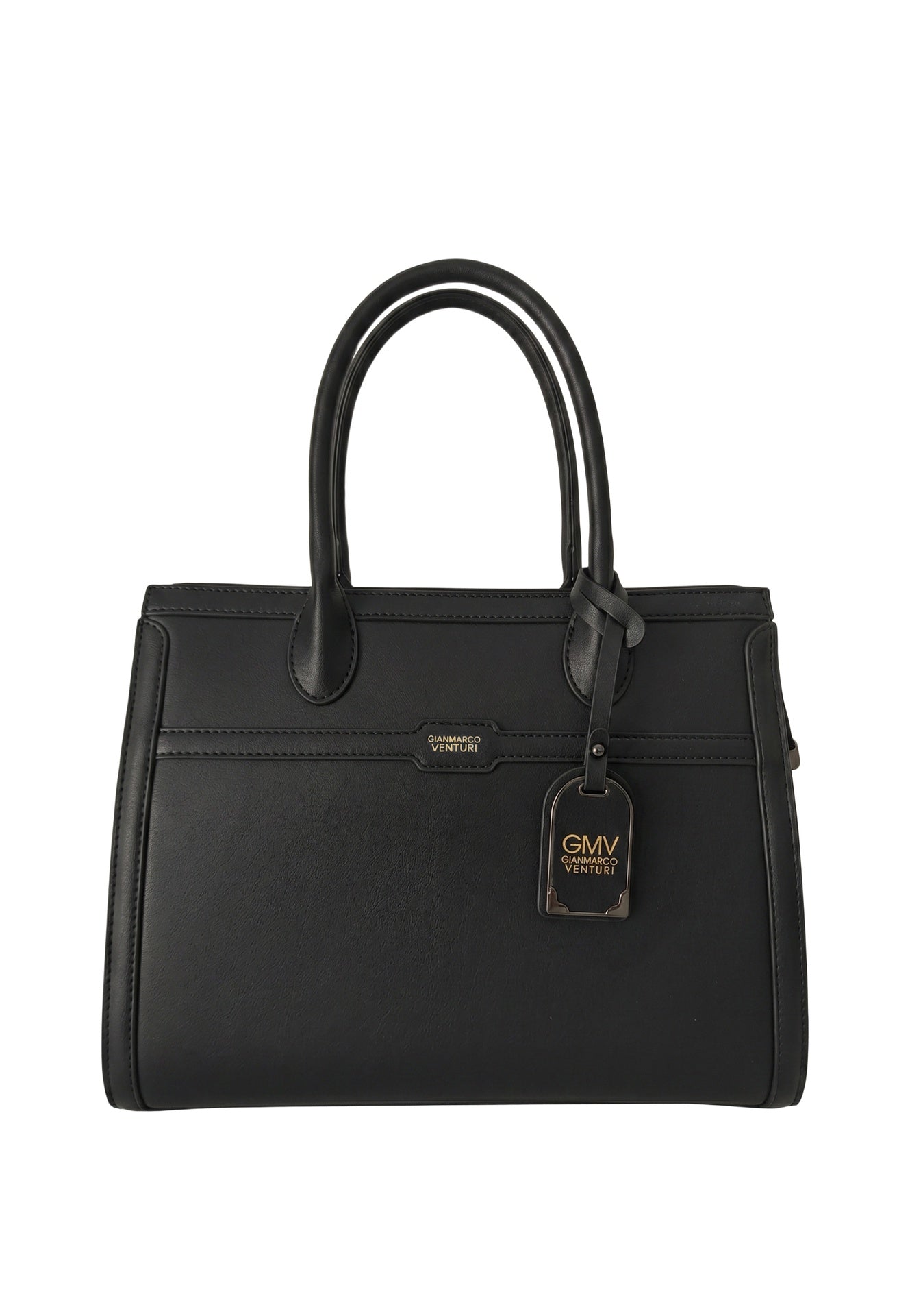 Borsa a mano in Pelle Vegana Nero GianMarco Venturi