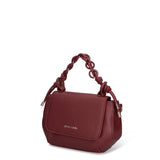 Borsa a Mano in Pelle Vegana Bordeaux