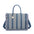 Borsa a Tracolla in Poliestere Blu e Taupe Kassandra