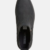 Sneakers platform in Pelle Vegana Nero