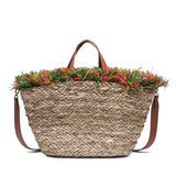 Borsa Shopper in Rattan Rosa