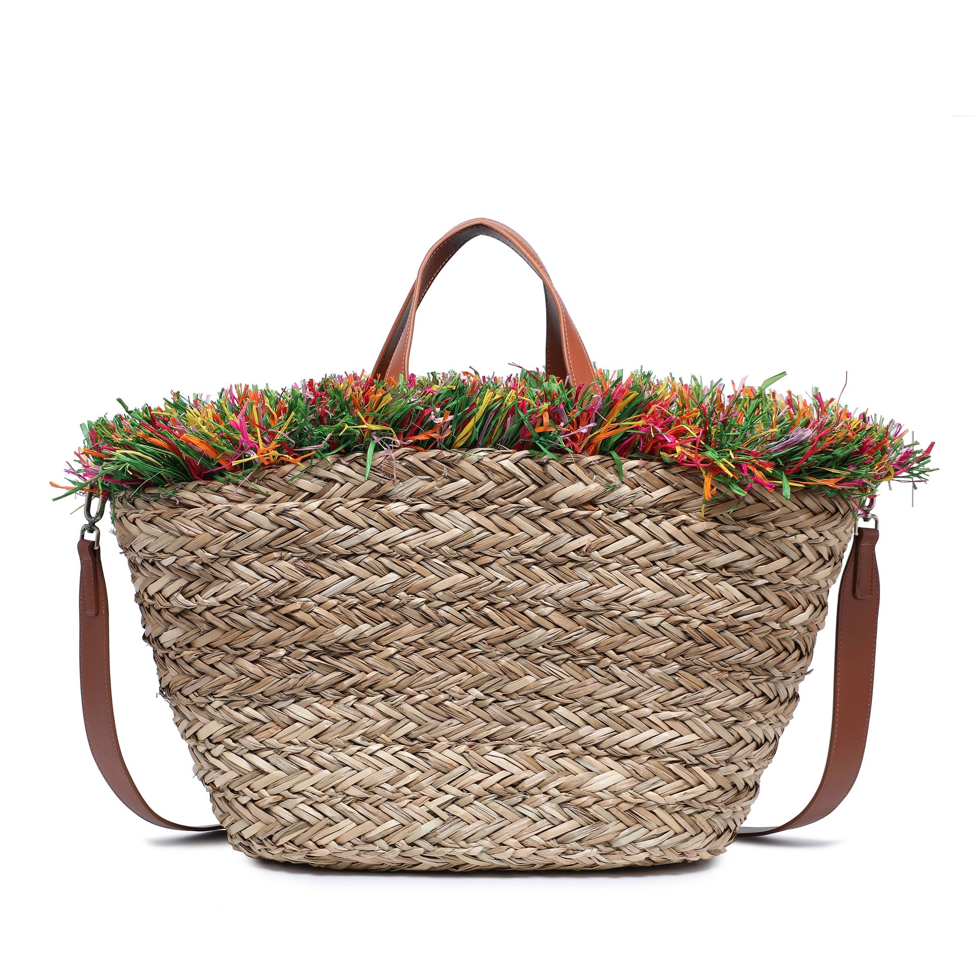 Borsa Shopper in Rattan Rosa