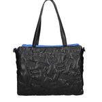 Borsa a spalla CUSTO - Nero e Blu
