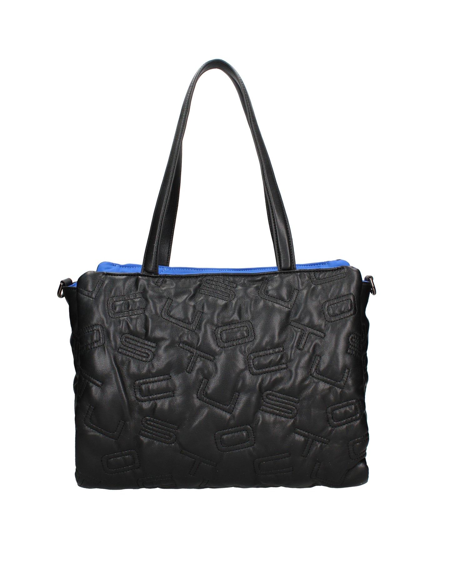 Borsa a spalla CUSTO - Nero e Blu