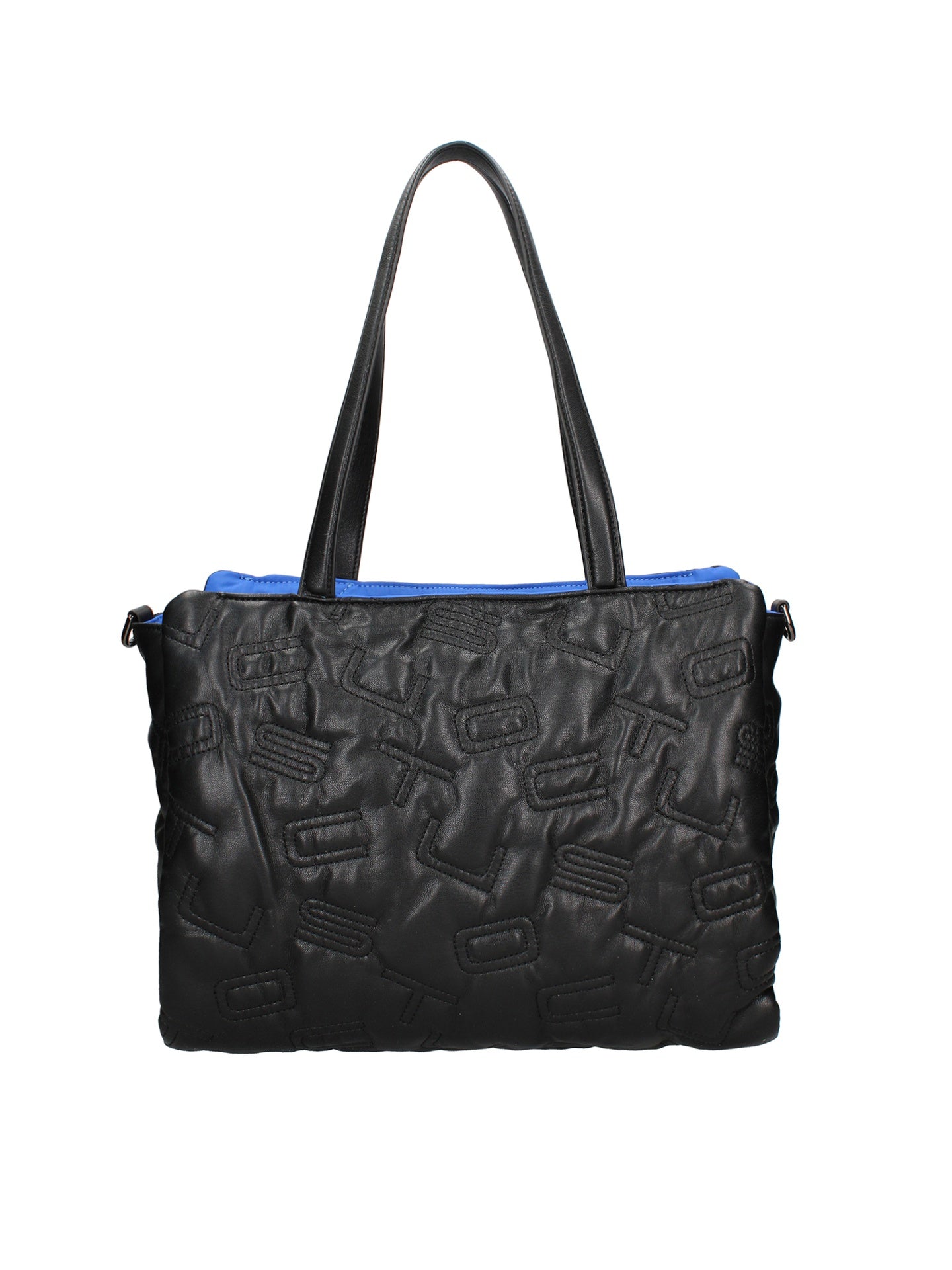 Borsa a spalla CUSTO - Nero e Blu