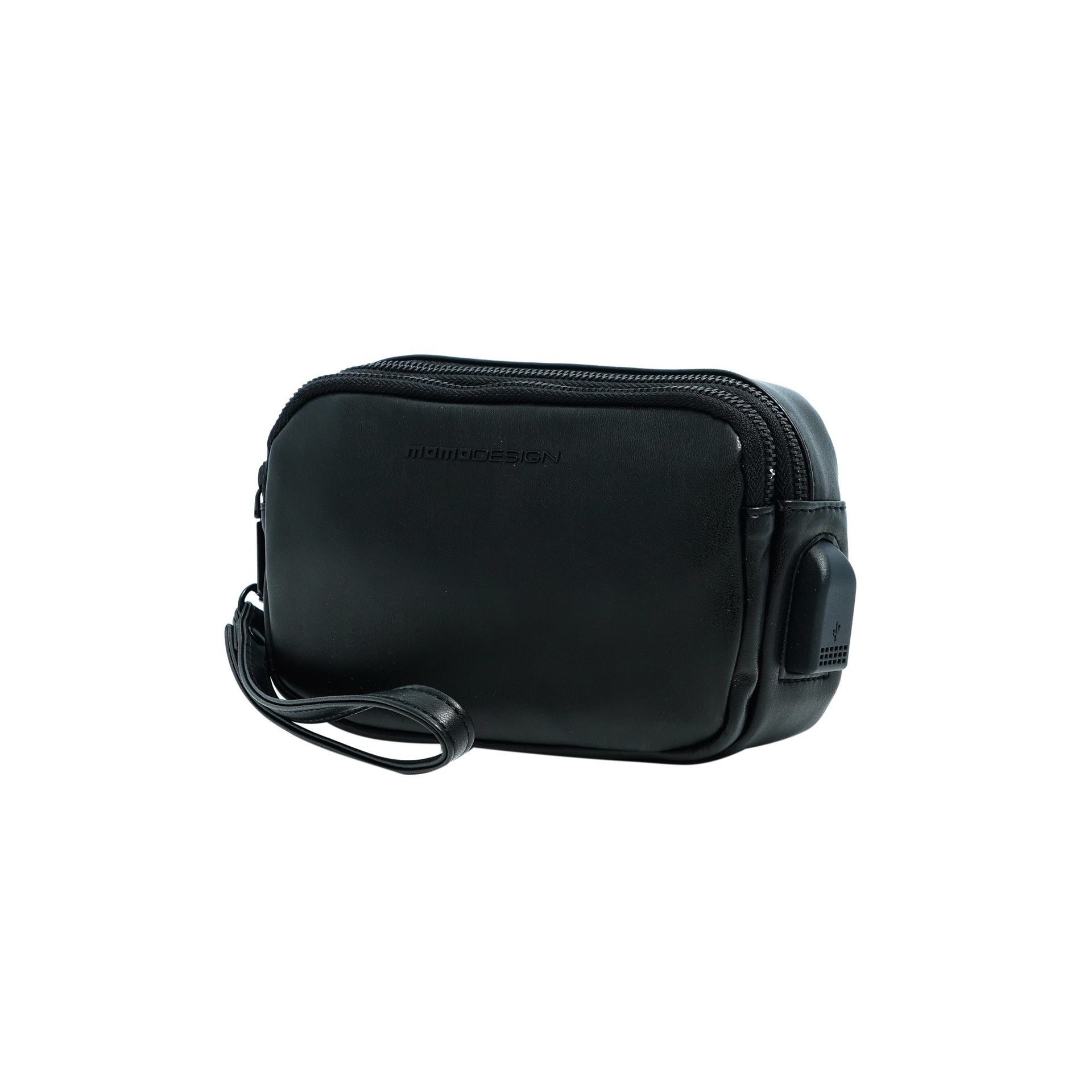 Borsa a Mano Uomo Velours Chic in Pelle Vegana Black