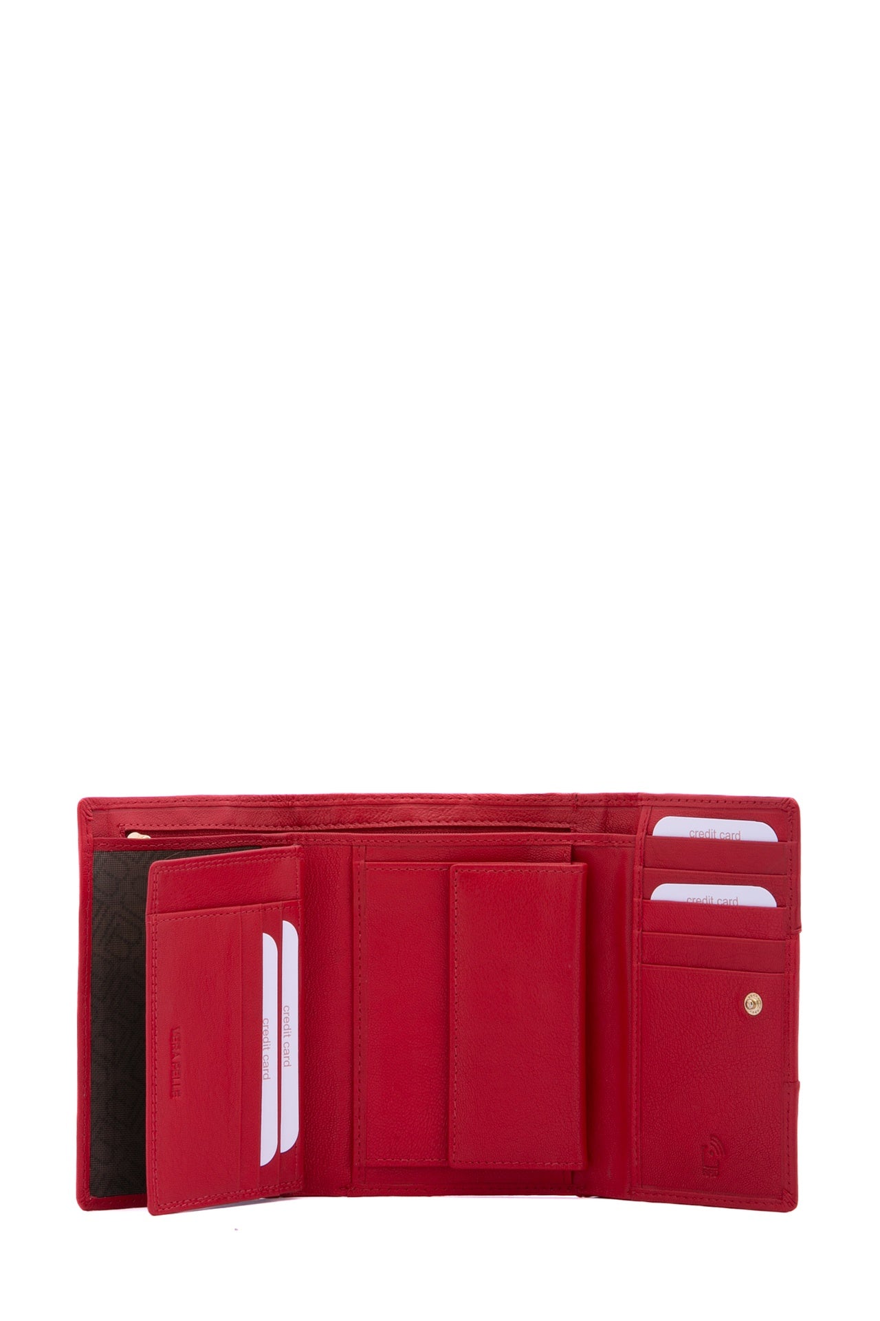 Portafoglio in Pelle Vegana Rosso