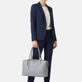 Borsa a spalla in Pelle Vegana Azzurro