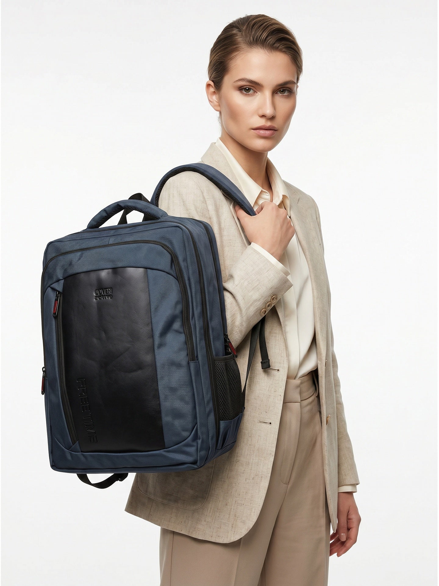 Zaino in Poliestere 100% Blu