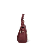Borsa a Mano in Pelle Vegana Bordeaux