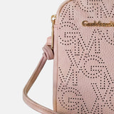 Borsa a tracolla in Pelle Vegana Rosa