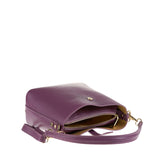Borsa a Spalla in Vera Pelle Viola