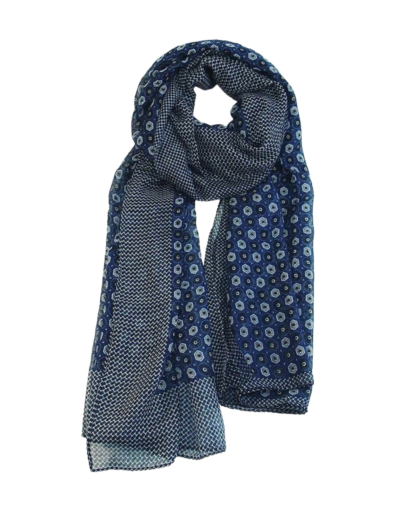 Stola in Poliestere Navy Navigare