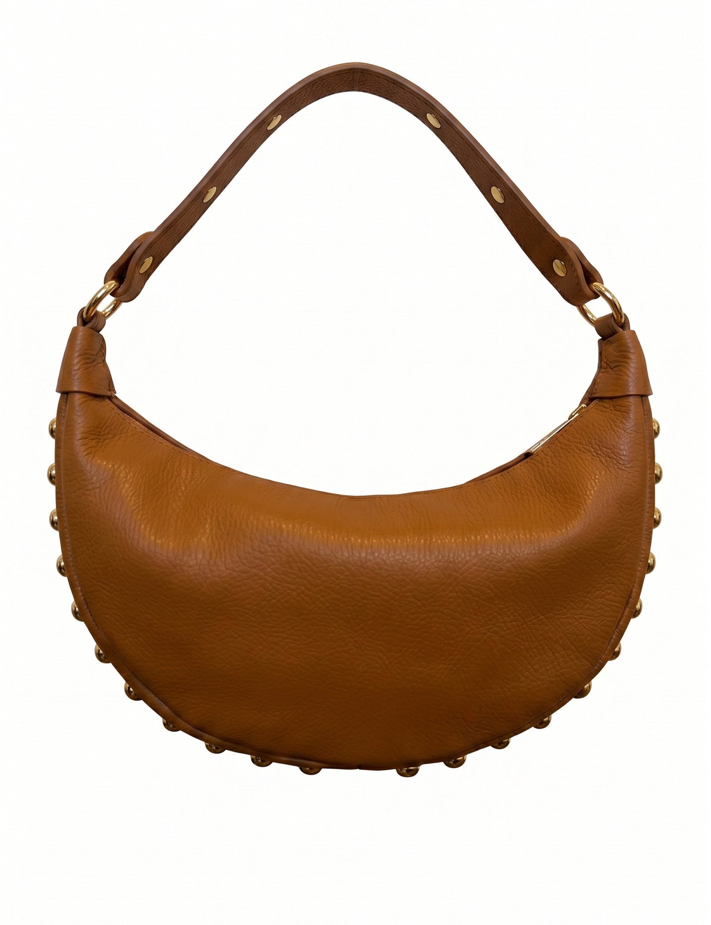 Borsa a Tracolla in Dollaro Leather Cognac