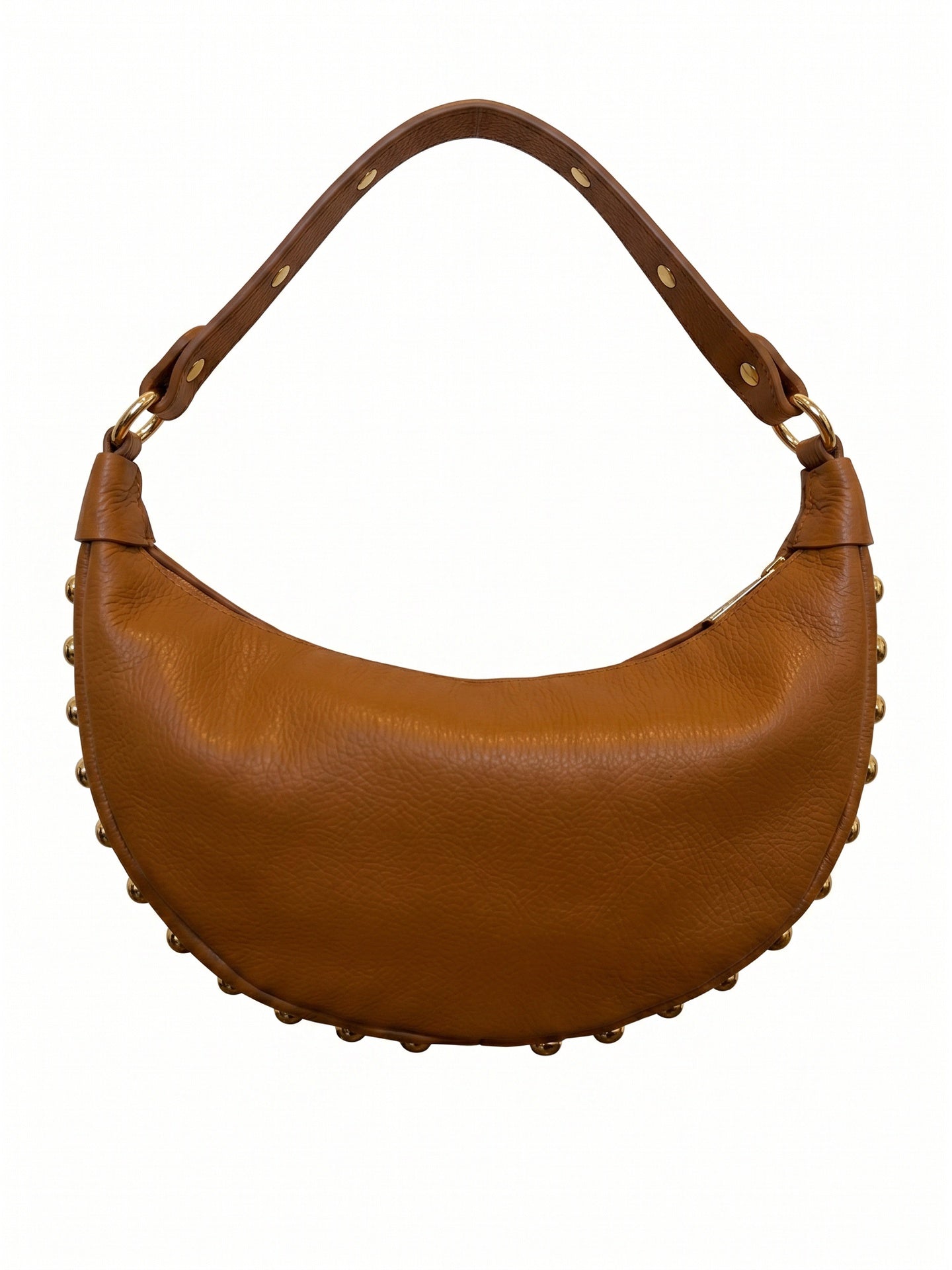Borsa a Tracolla in Dollaro Leather Cognac