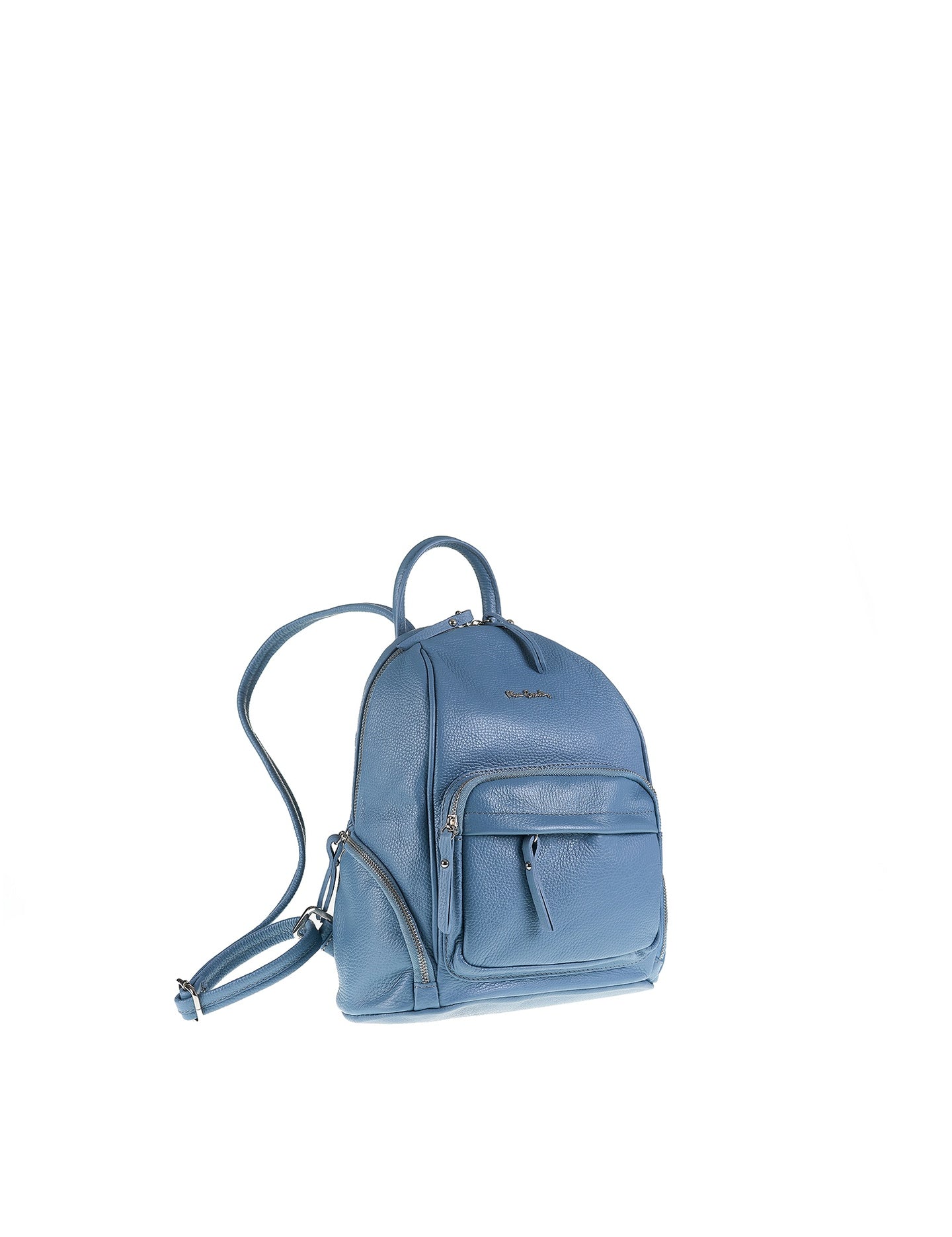 Zaino in Vera Pelle Blu Jeans