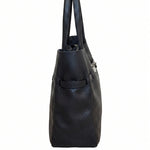 Borsa a Tracolla in Dollaro Leather Nero