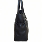Borsa a Tracolla in Dollaro Leather Nero