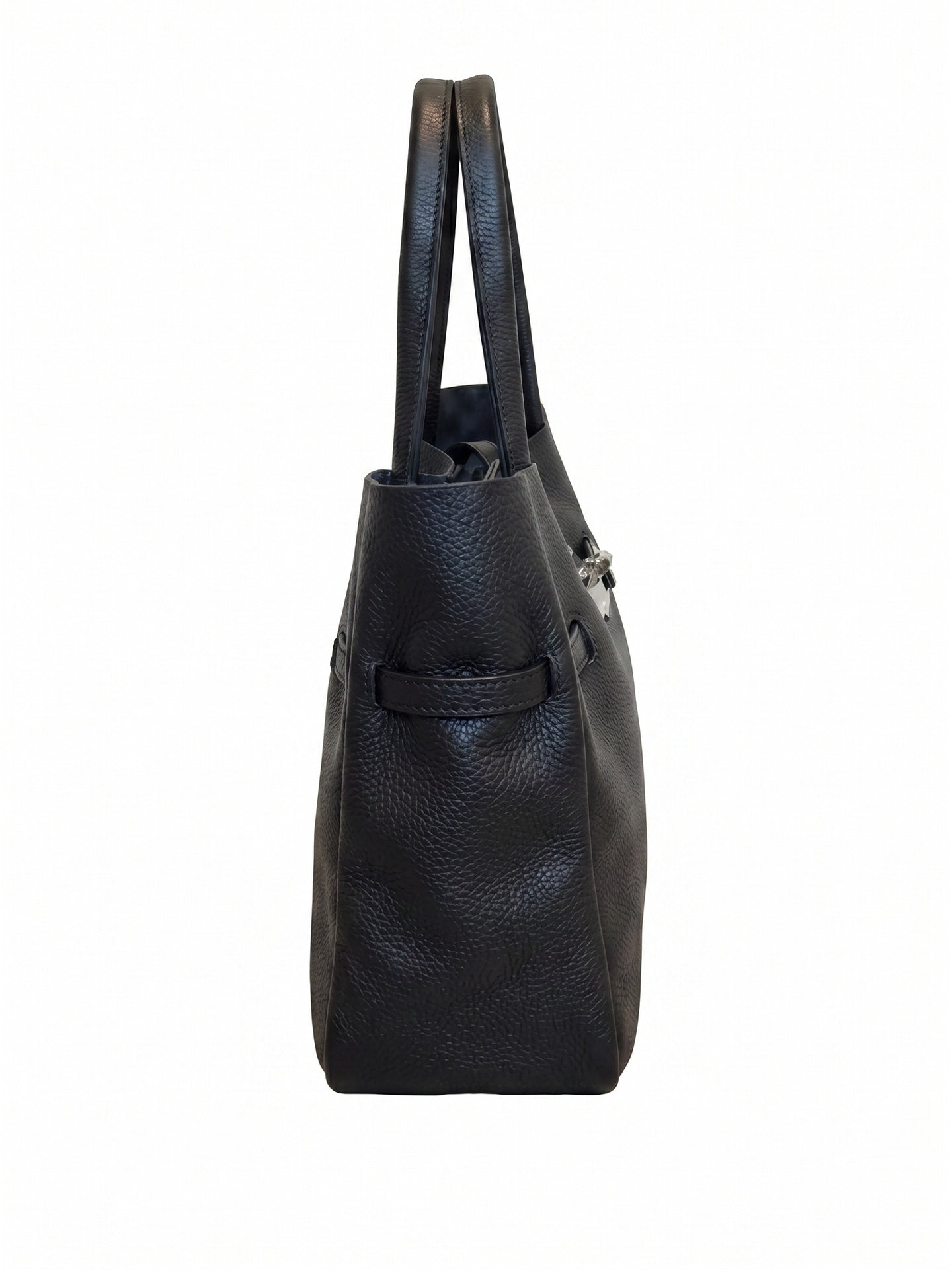 Borsa a Tracolla in Dollaro Leather Nero