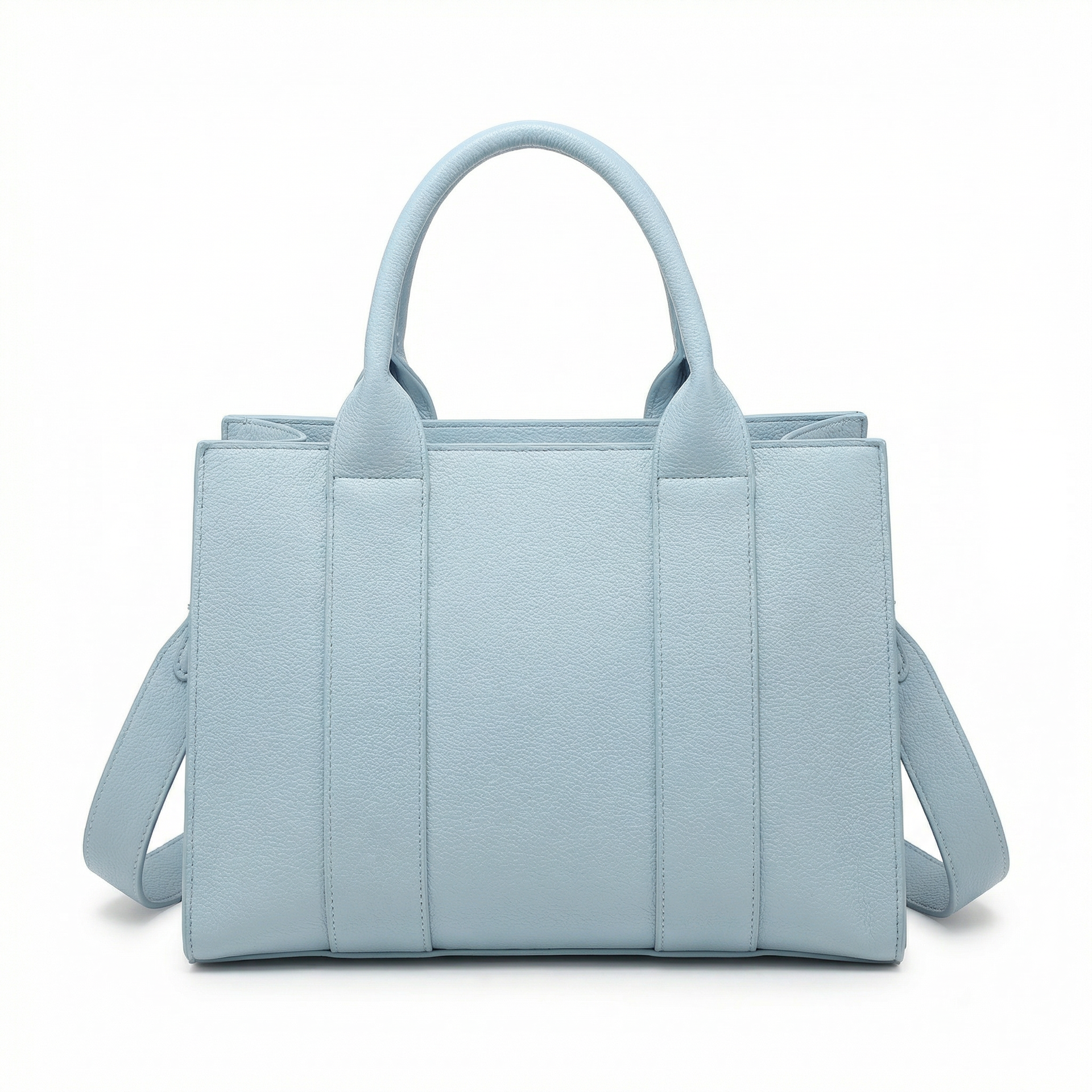 Borsa a Mano in Polyurethane Blu