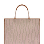 Borsa a Mano in Cotone Bianco Furla