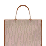 Borsa a Mano in Cotone Bianco Furla
