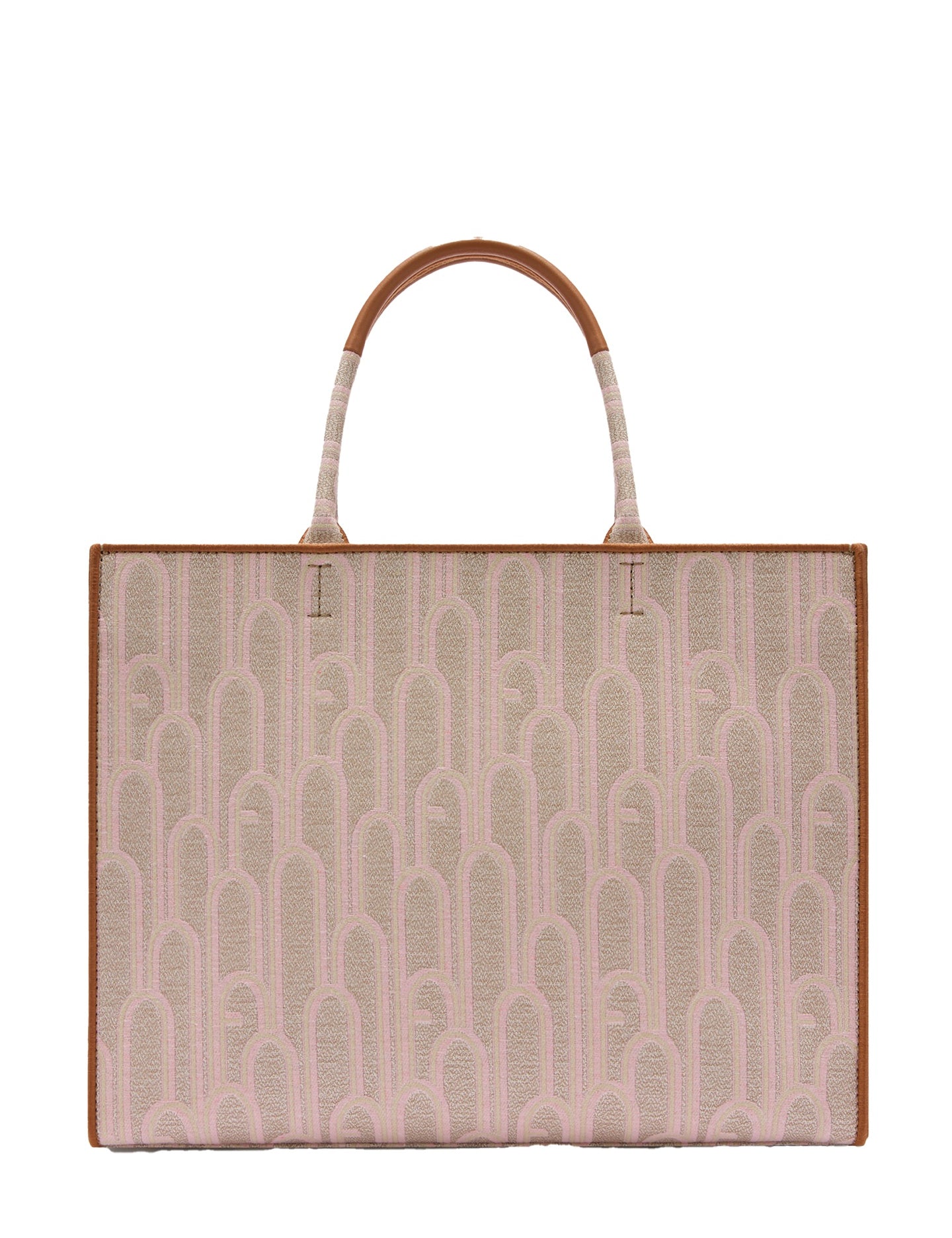 Borsa a Mano in Cotone Bianco Furla