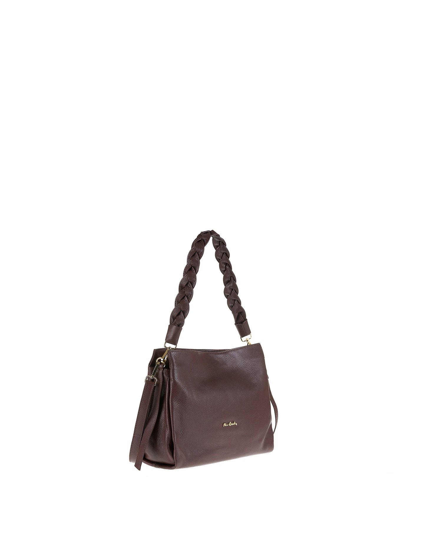 Borsa a Spalla in Vera Pelle Cioccolato