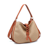 Borsa a Tracolla in Poliestere Marrone