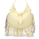 Borsa a Mano in Dollaro Leather Giallo