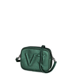 Borsa a Tracolla in Genuine Printed Suede Leather Verde