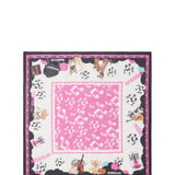 Écharpe multicolore en polyester pour femme