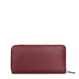 Portafoglio in Vera Pelle Bordeaux