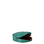 Borsa a Tracolla in Dollaro Leather Turchese
