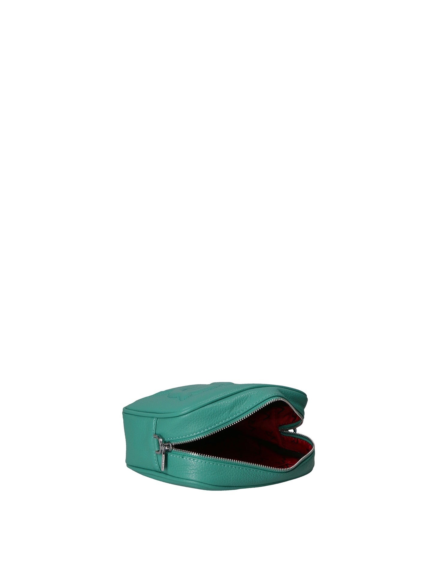 Borsa a Tracolla in Dollaro Leather Turchese