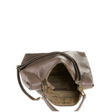 Borsa a Spalla in Vera Pelle Taupe