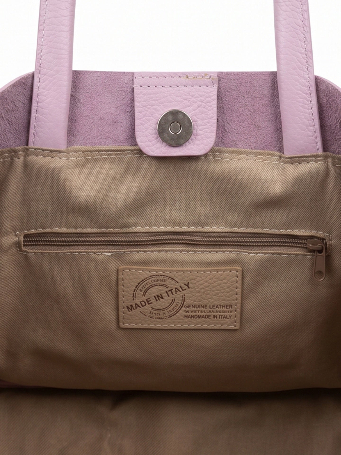 Borsa a Tracolla in Dollaro Leather Rosa