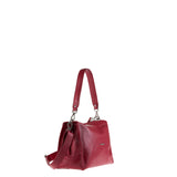Borsa a Spalla in Vera Pelle Rubino