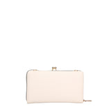 Portafoglio Donna in Pelle Vegana Beige
