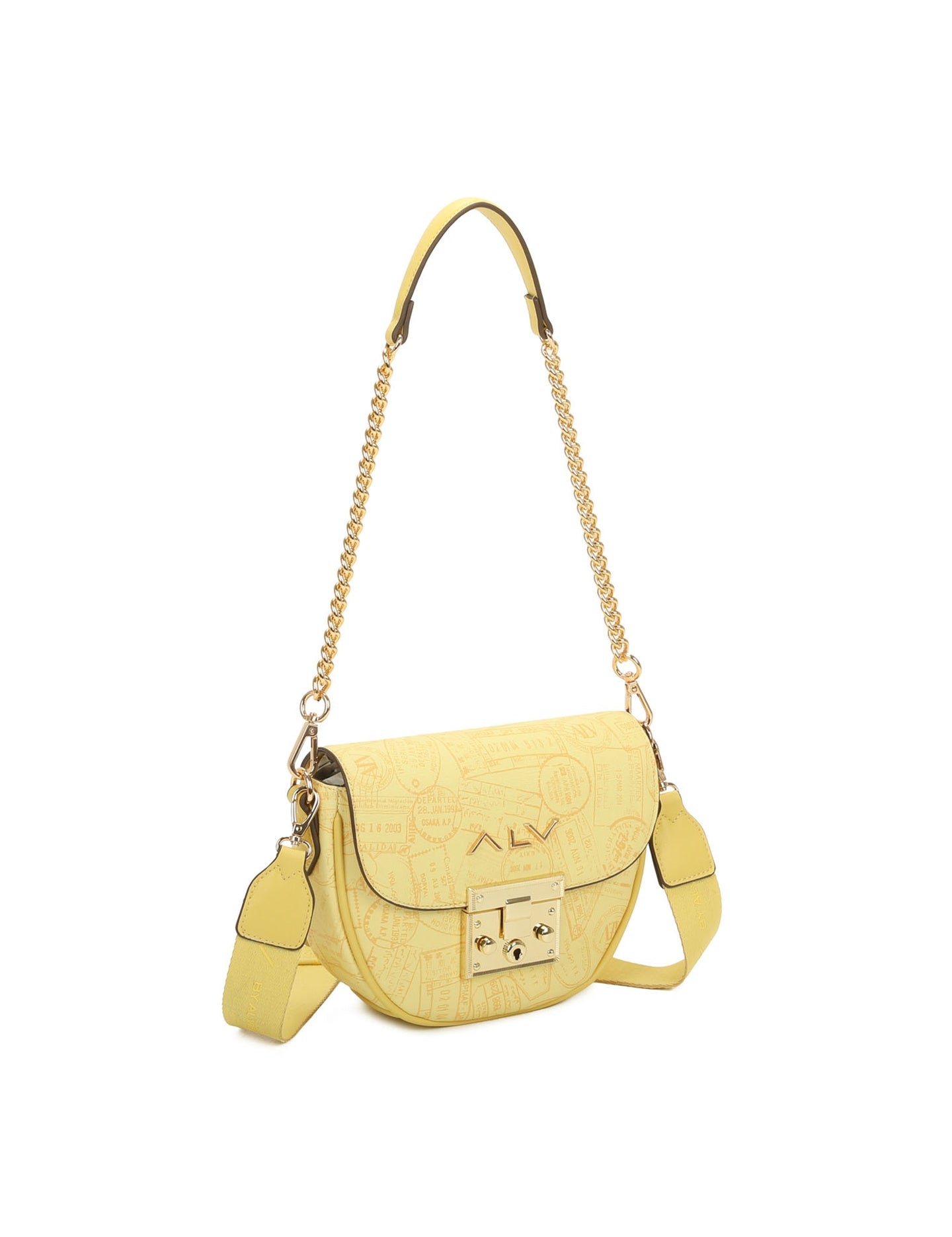 Borsa A Spalla da donna ALV - Giallo