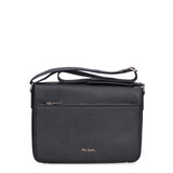 Borsa a Tracolla in Vera Pelle Blu Scuro Pierre Cardin