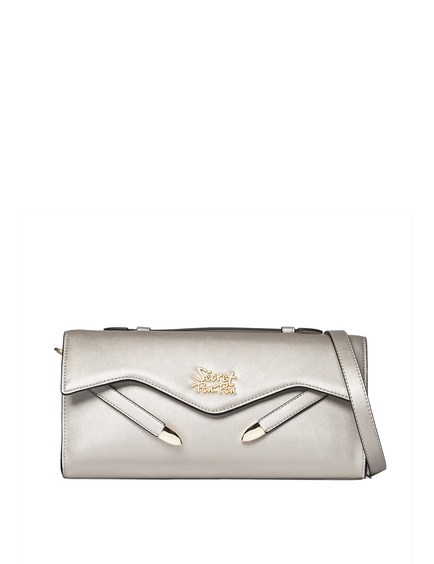 Borsa a Mano in Polyurethane Argento