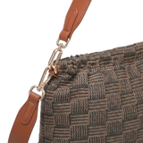 Borsa a Tracolla in Poliestere Marrone