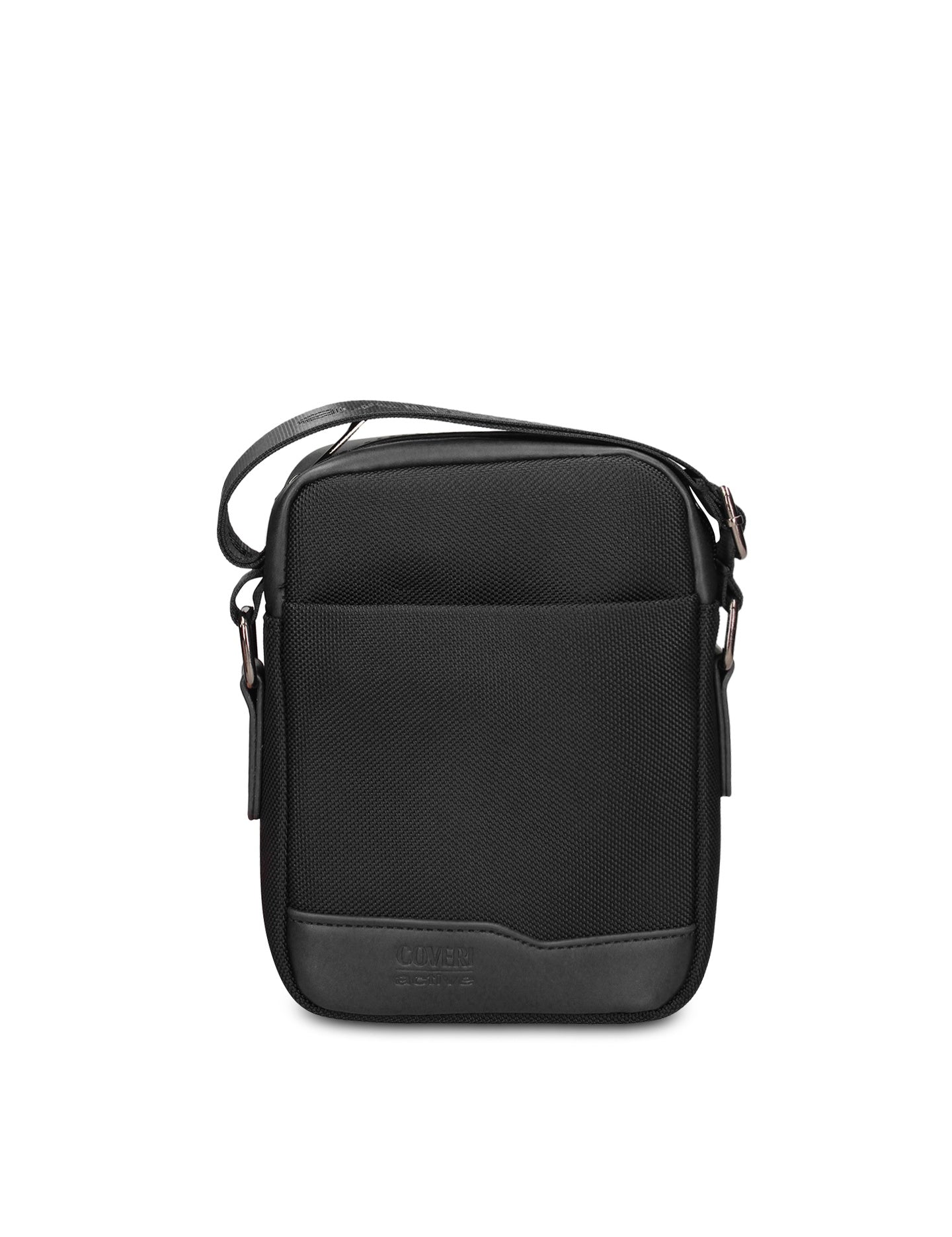 Borsa a Tracolla in 100% Pu Vegan Leather Nero