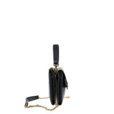 Borsa a Spalla in Vera Pelle Nero