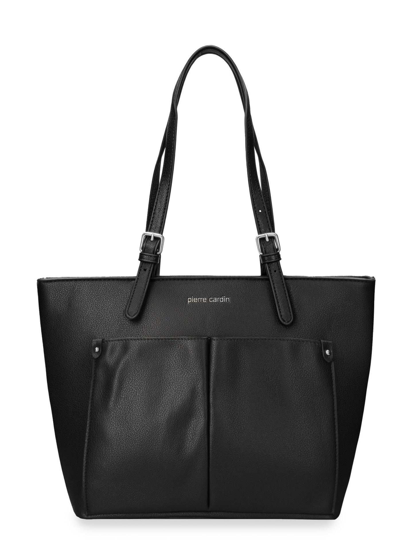 Borsa a Spalla in Pelle Vegana Nero Pierre Cardin