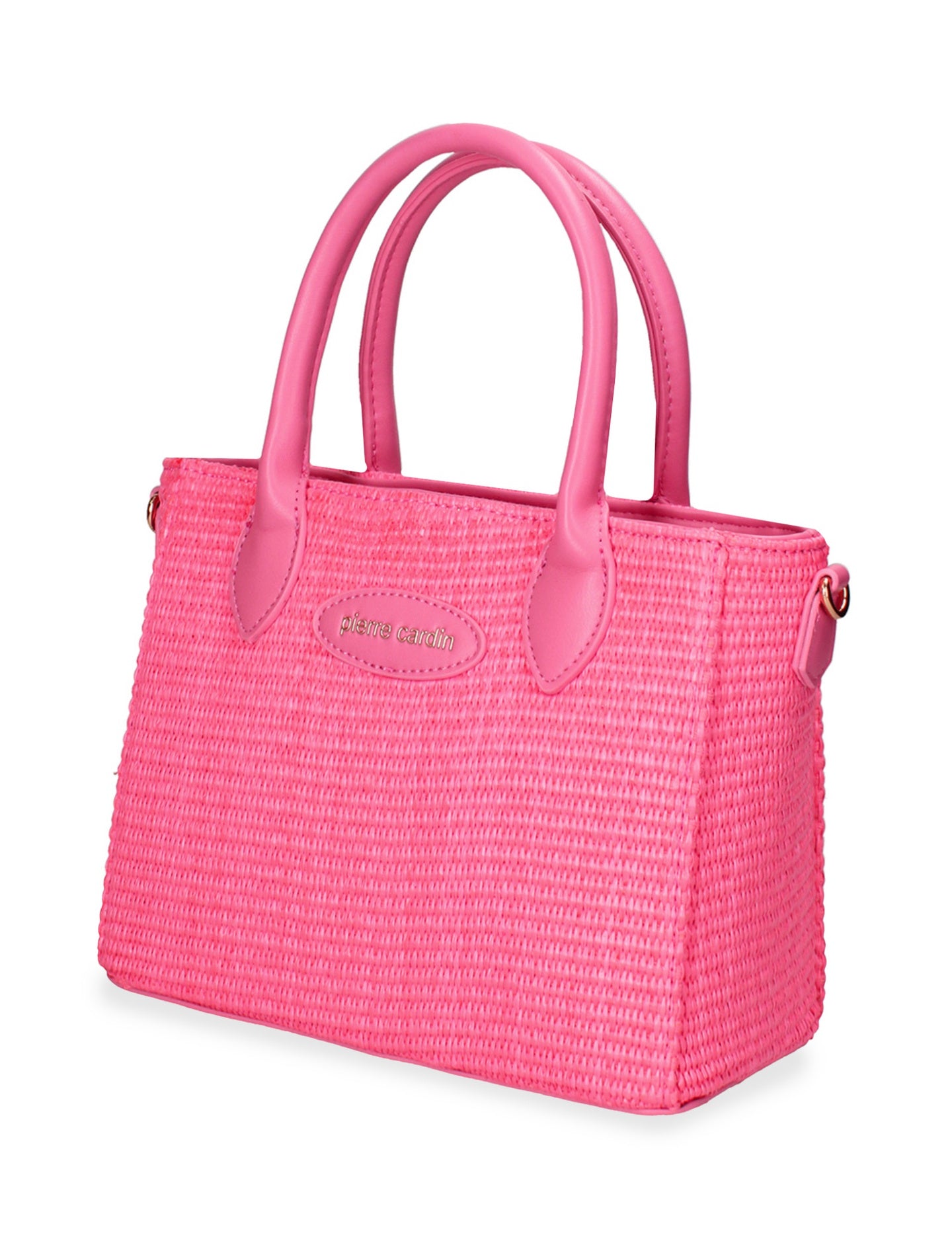 Borsa a Mano in Pelle Vegana Fuxia