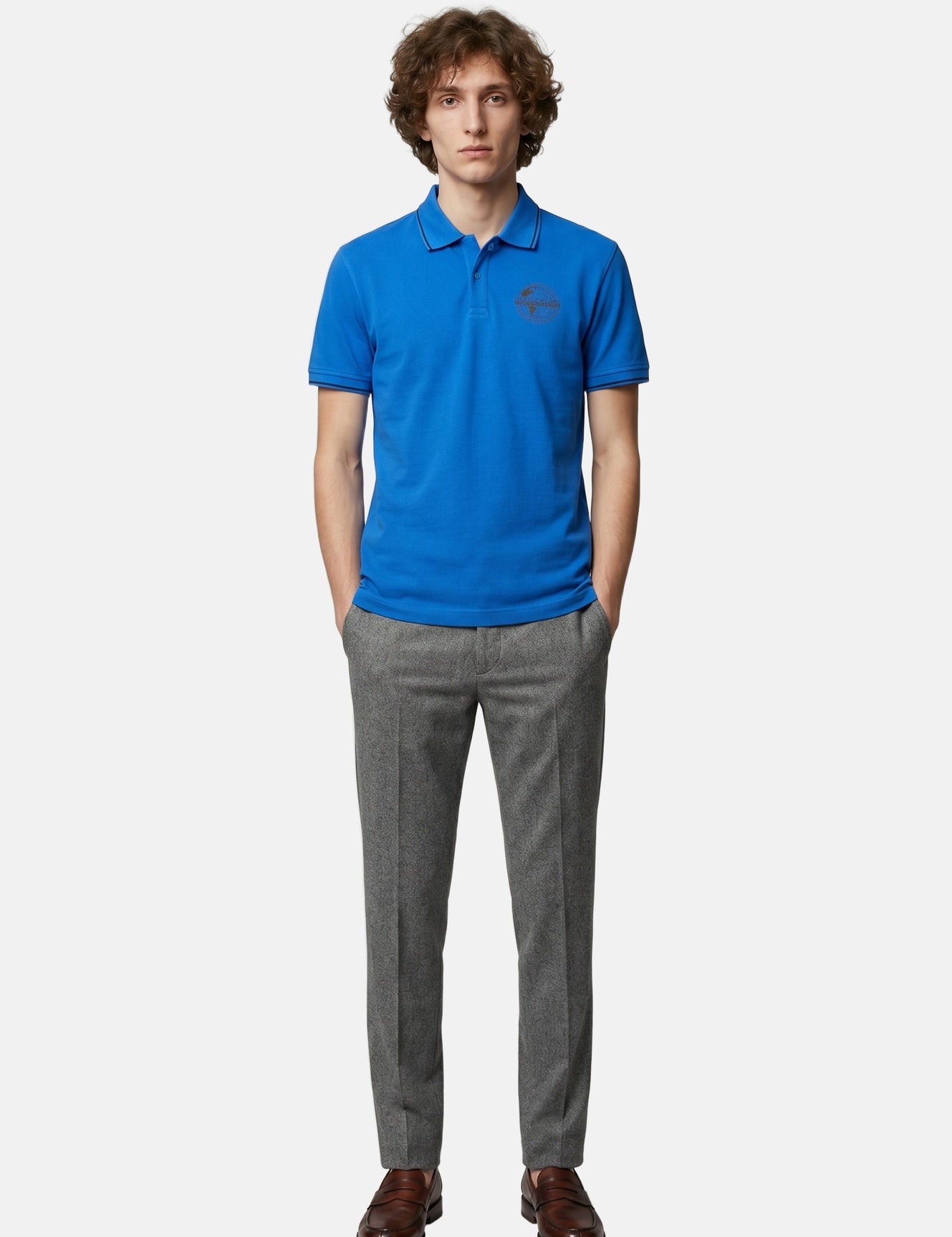 Polo in Cotone Blu